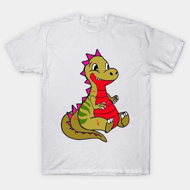 Dinosaur kids design T-Shirt by HBfunshirts